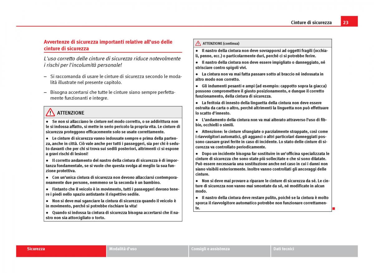 Seat Ibiza IV 4 manuale del proprietario / page 25