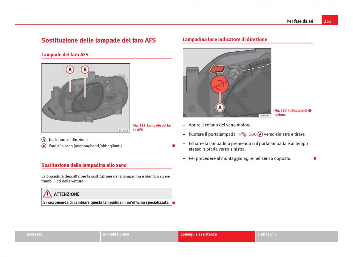 Seat Ibiza IV 4 manuale del proprietario / page 255