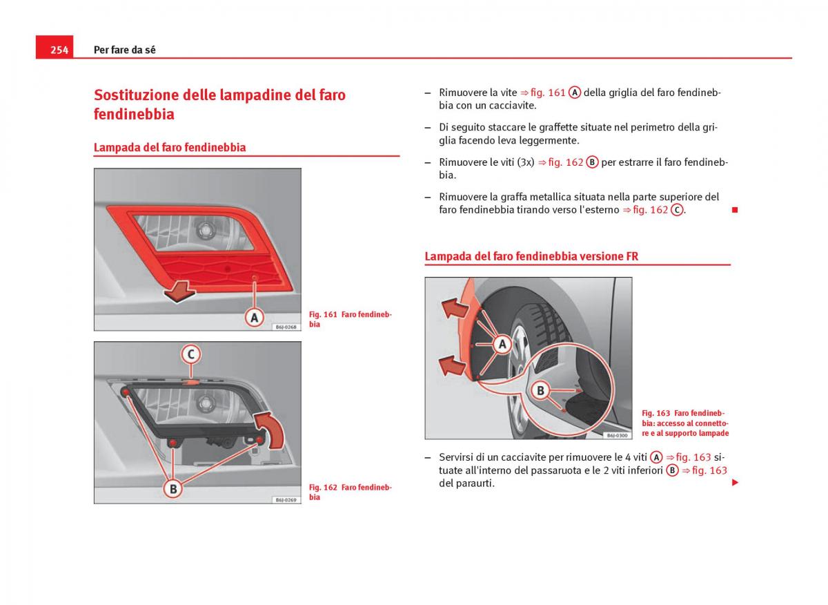 Seat Ibiza IV 4 manuale del proprietario / page 256