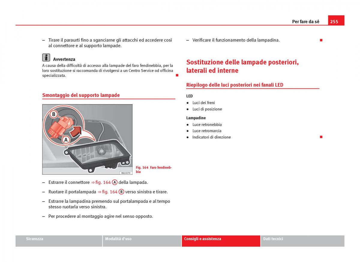 Seat Ibiza IV 4 manuale del proprietario / page 257