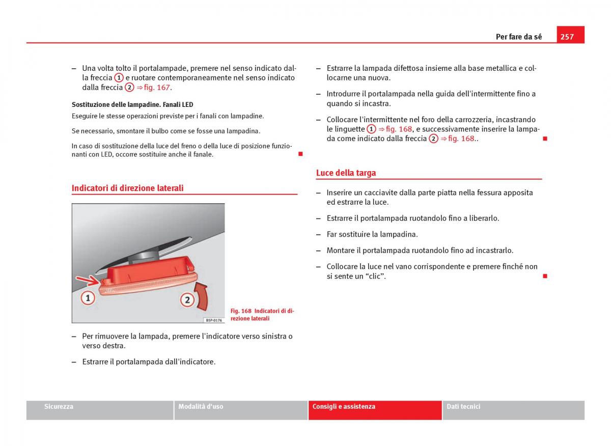 Seat Ibiza IV 4 manuale del proprietario / page 259