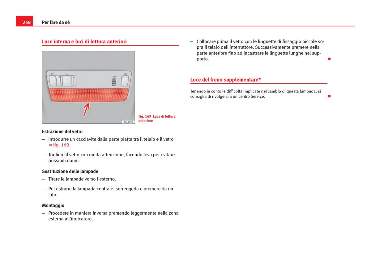 Seat Ibiza IV 4 manuale del proprietario / page 260