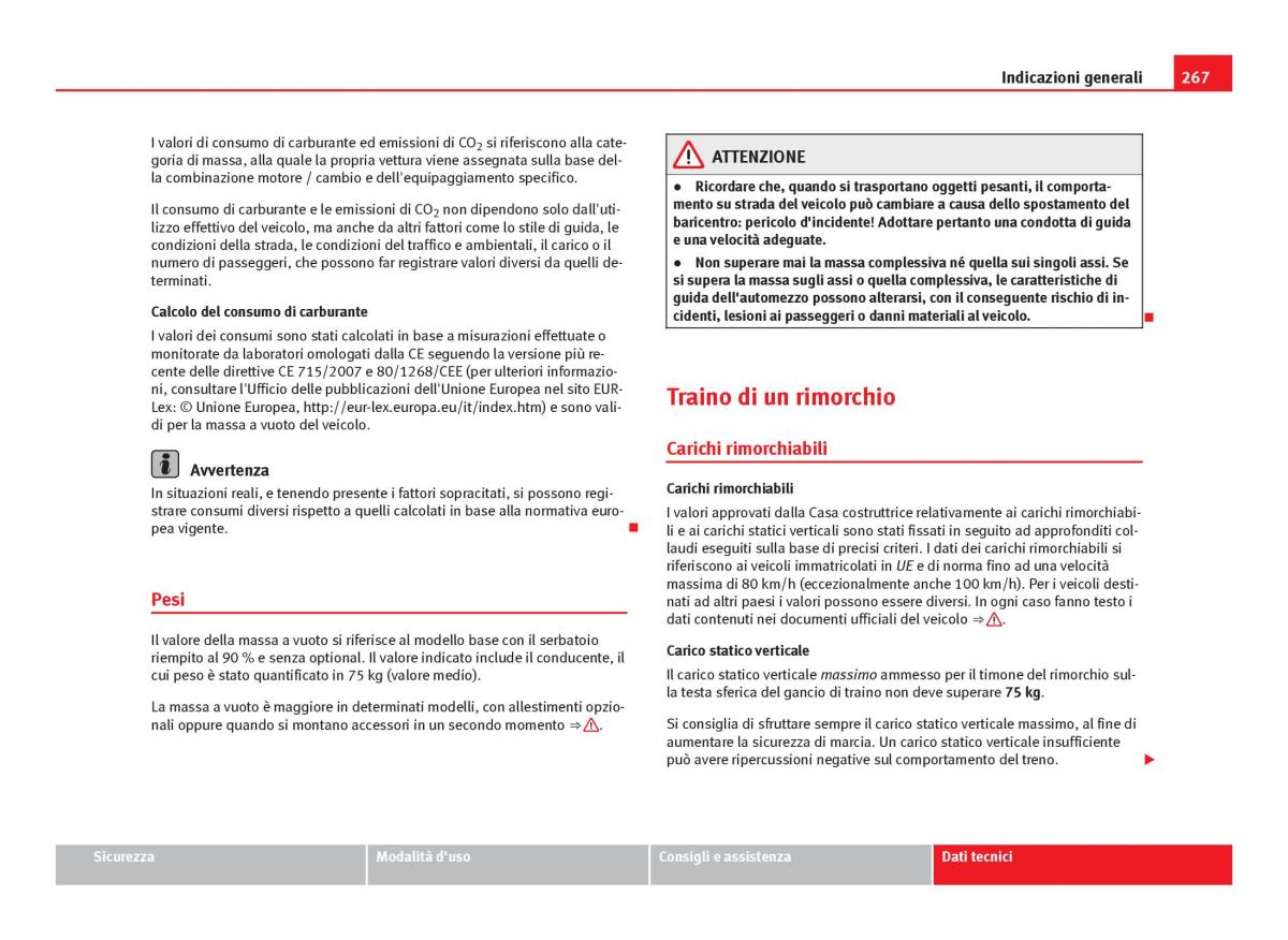 Seat Ibiza IV 4 manuale del proprietario / page 269