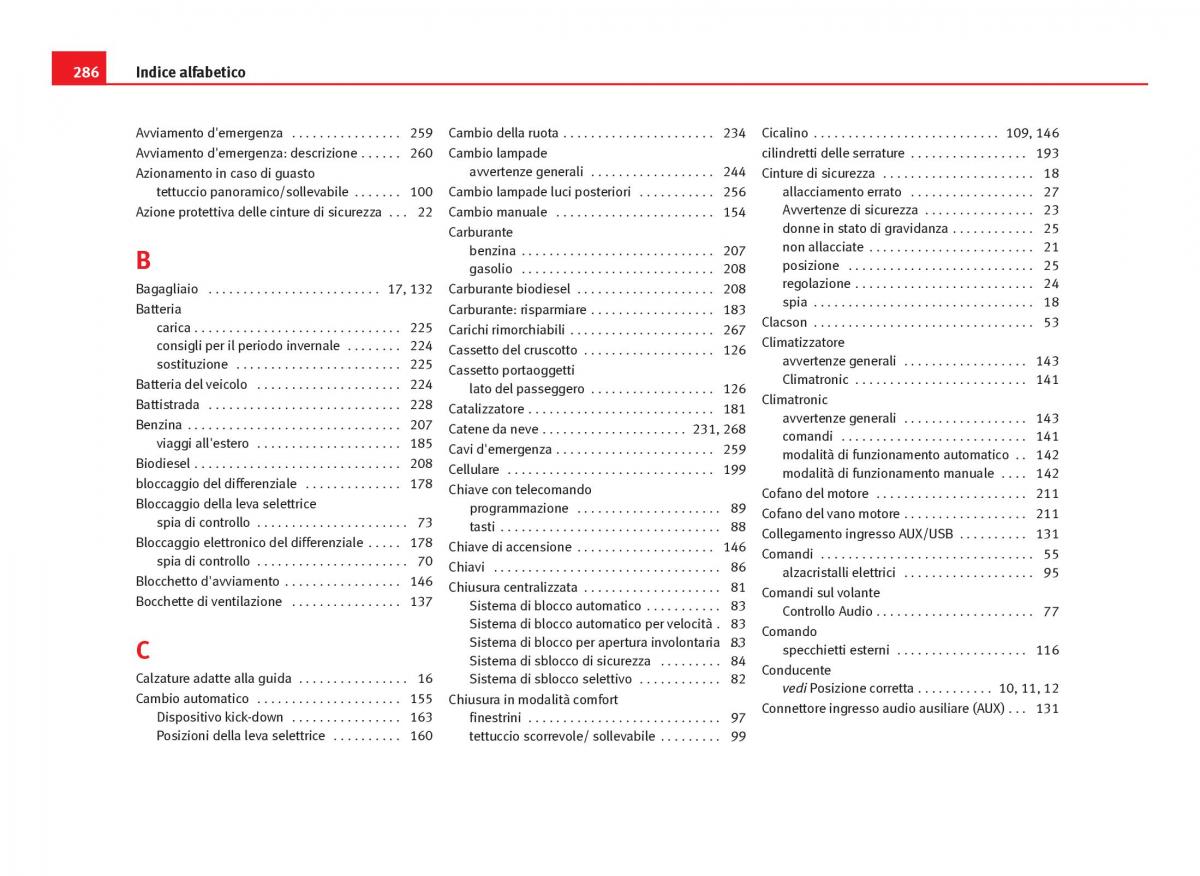 Seat Ibiza IV 4 manuale del proprietario / page 288