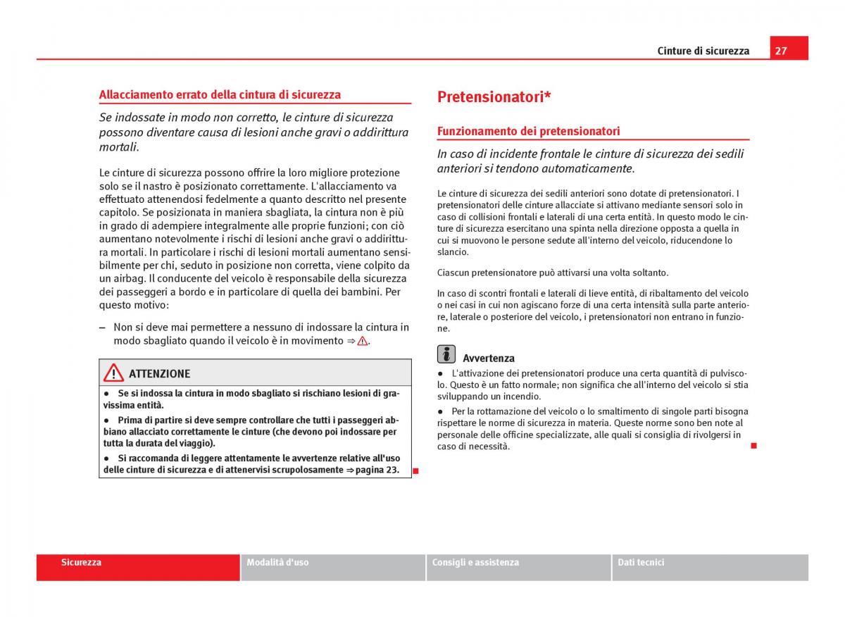 Seat Ibiza IV 4 manuale del proprietario / page 29