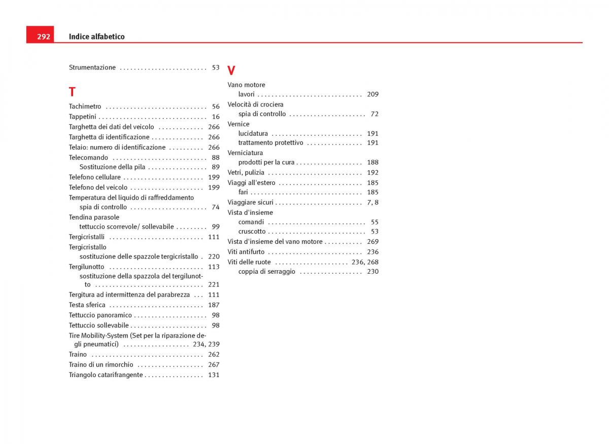 Seat Ibiza IV 4 manuale del proprietario / page 294