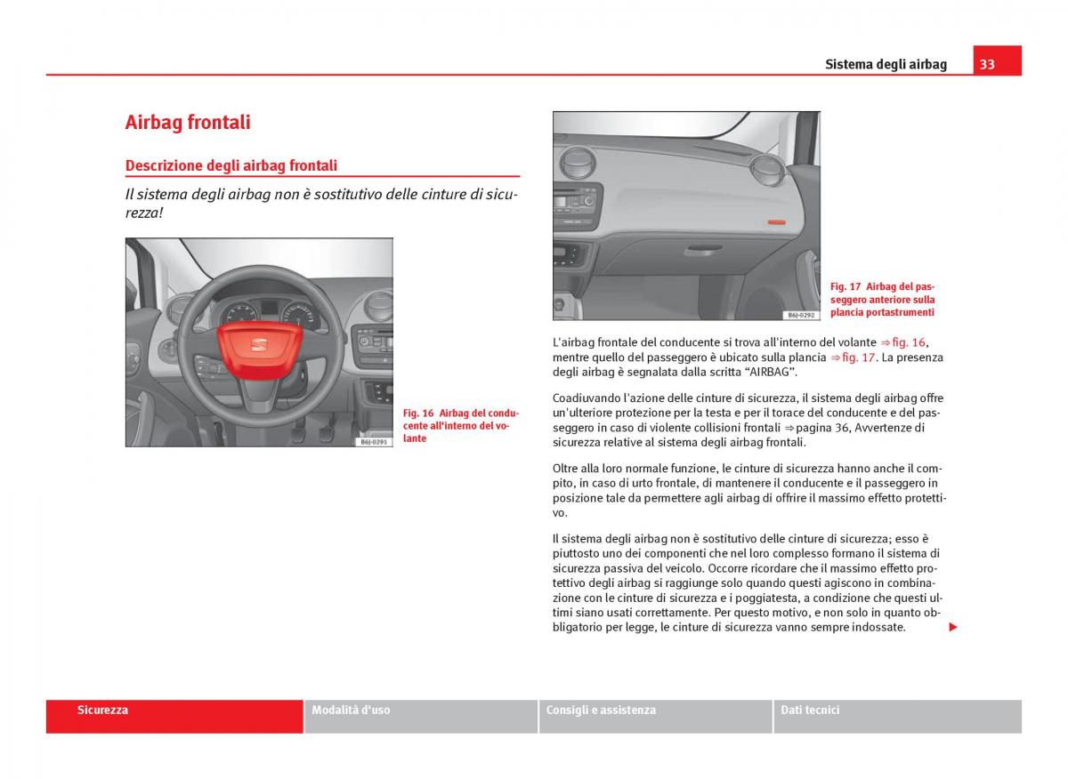 Seat Ibiza IV 4 manuale del proprietario / page 35