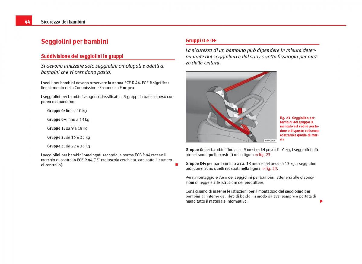 Seat Ibiza IV 4 manuale del proprietario / page 46