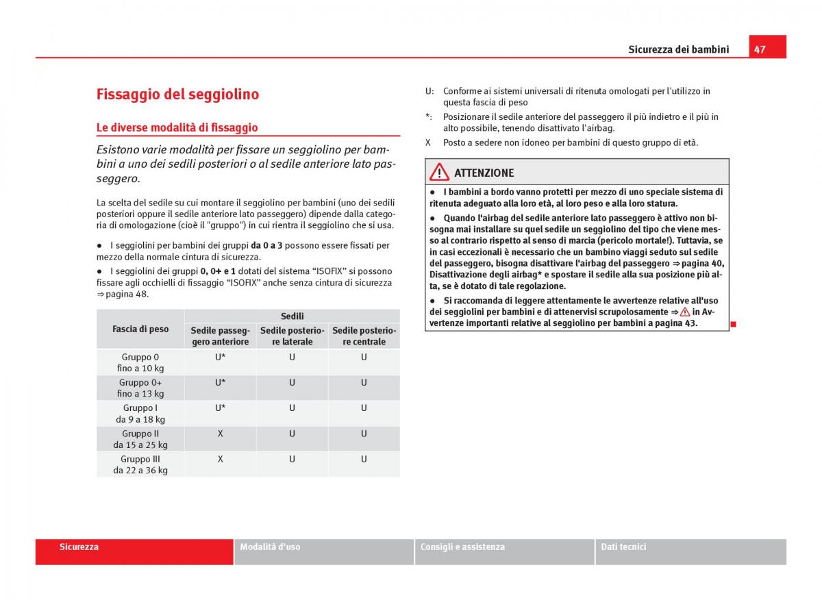 Seat Ibiza IV 4 manuale del proprietario / page 49