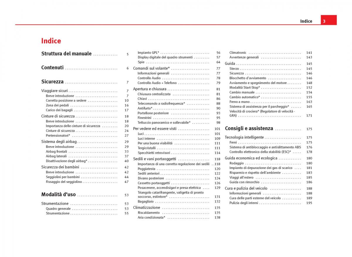 Seat Ibiza IV 4 manuale del proprietario / page 5