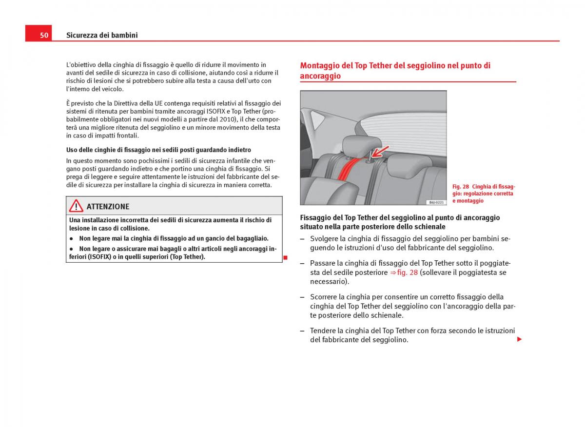 Seat Ibiza IV 4 manuale del proprietario / page 52