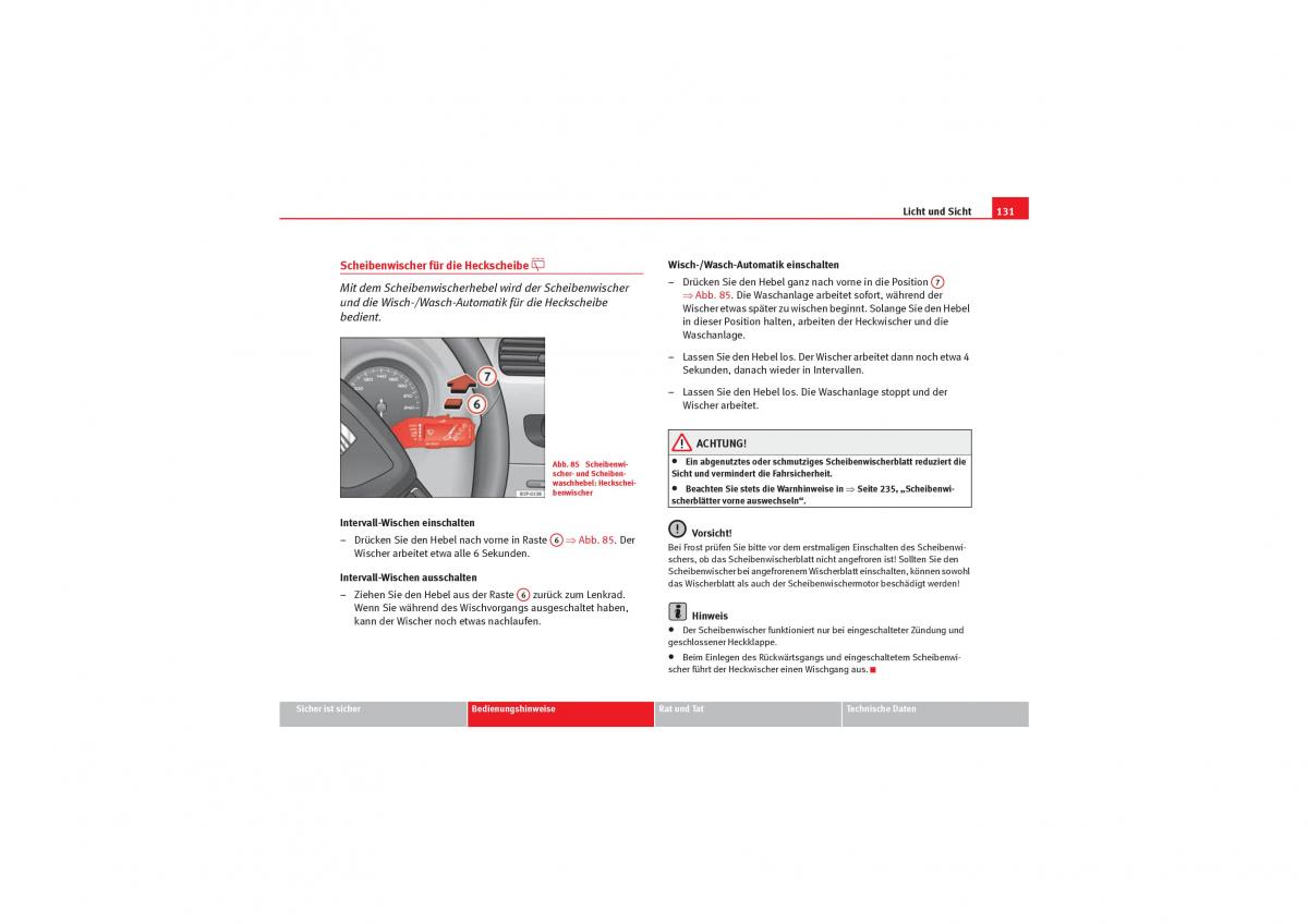 Seat Leon II 2 Handbuch / page 133