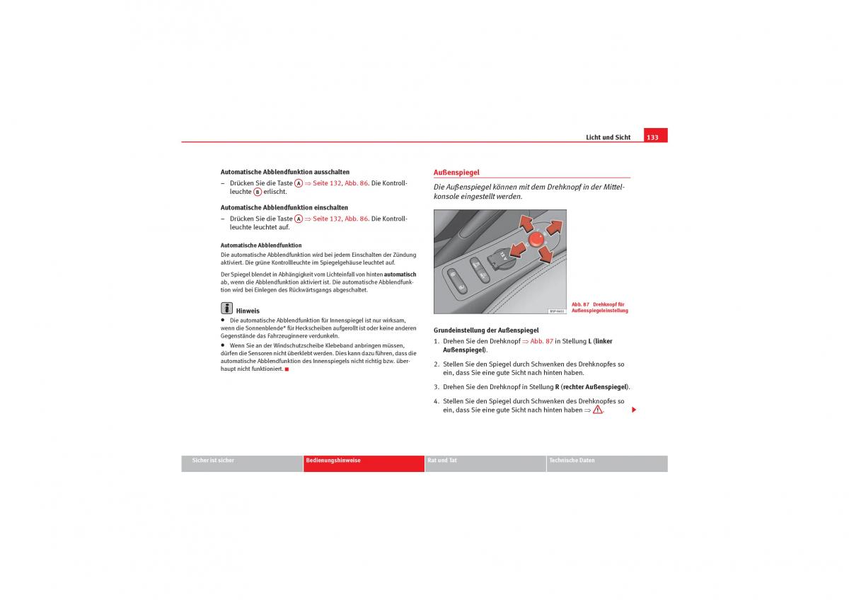 Seat Leon II 2 Handbuch / page 135