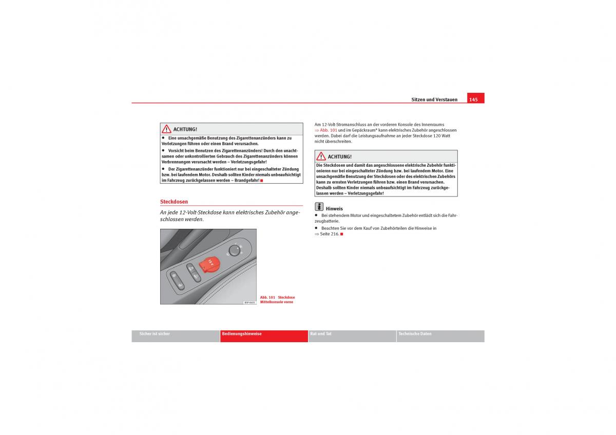 Seat Leon II 2 Handbuch / page 147