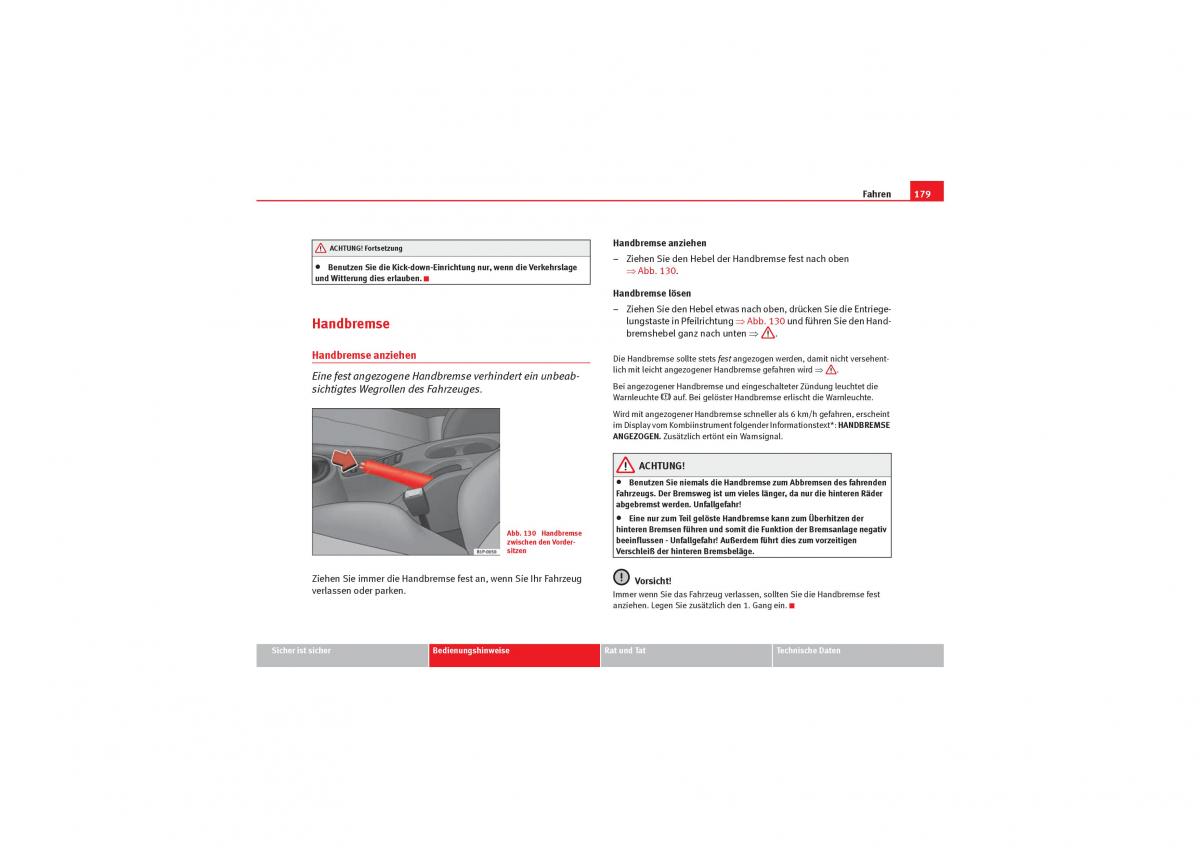 Seat Leon II 2 Handbuch / page 181