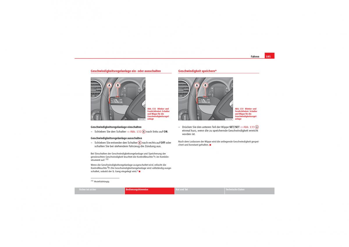 Seat Leon II 2 Handbuch / page 187