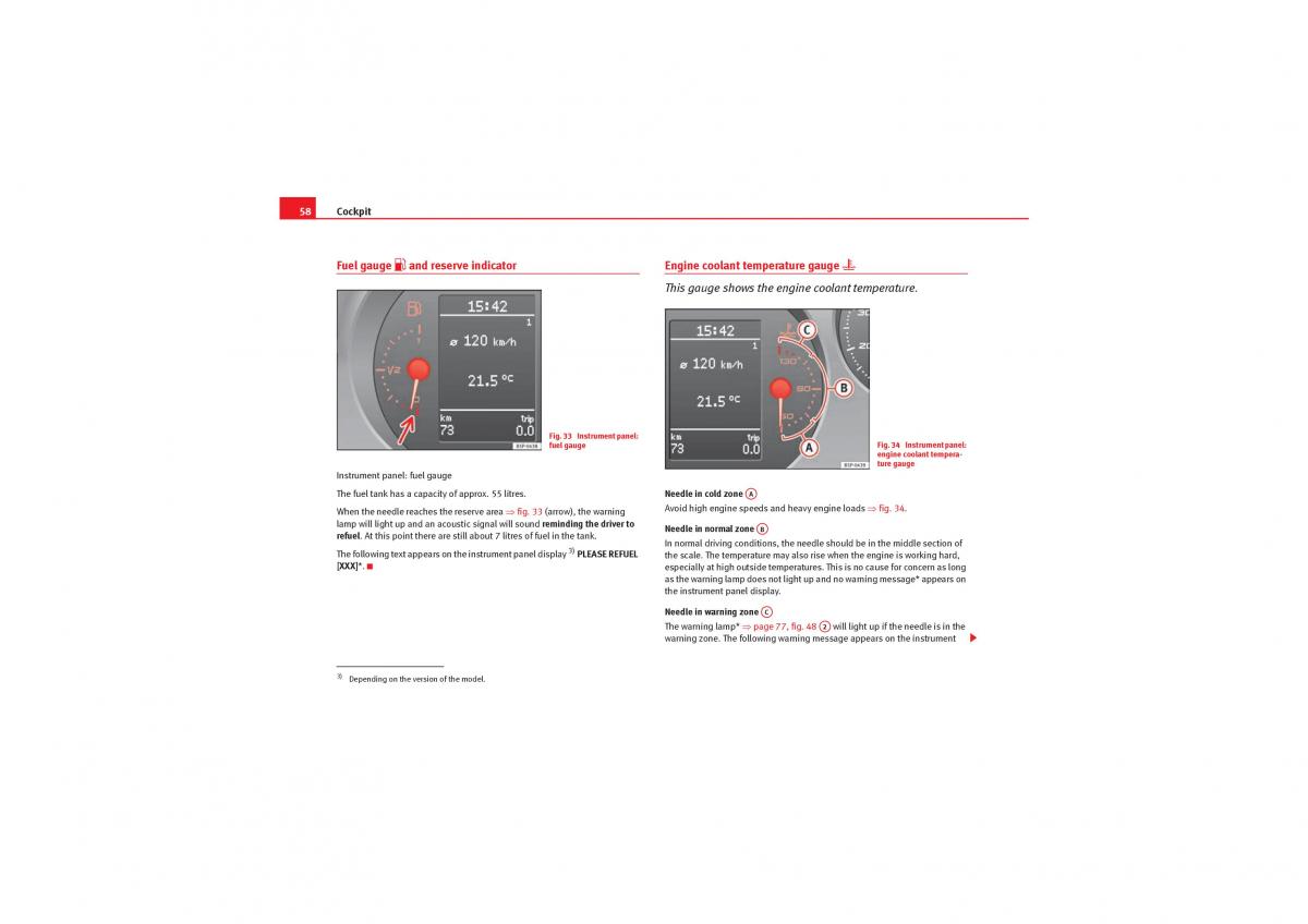 Seat Leon II 2 owners manual / page 60