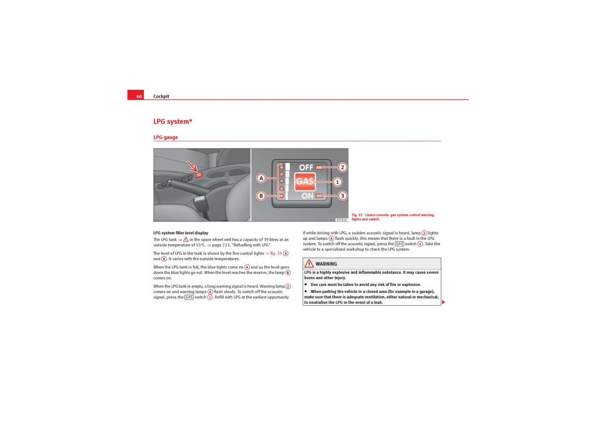 Seat Leon II 2 owners manual / page 62