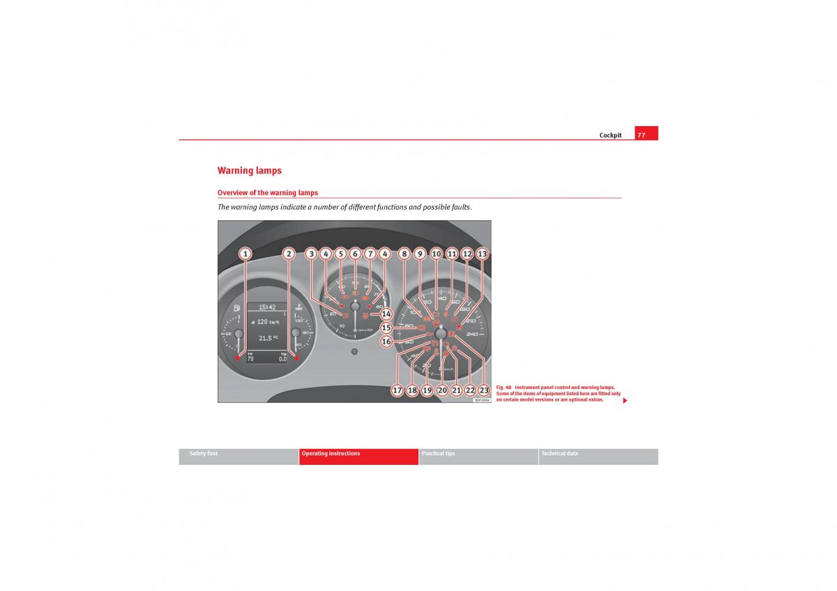 Seat Leon II 2 owners manual / page 79