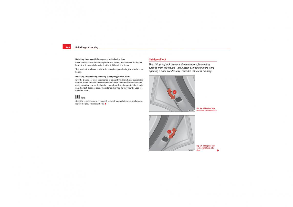 Seat Leon II 2 owners manual / page 102