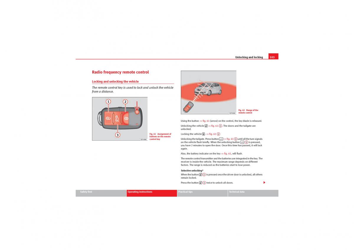 Seat Leon II 2 owners manual / page 105