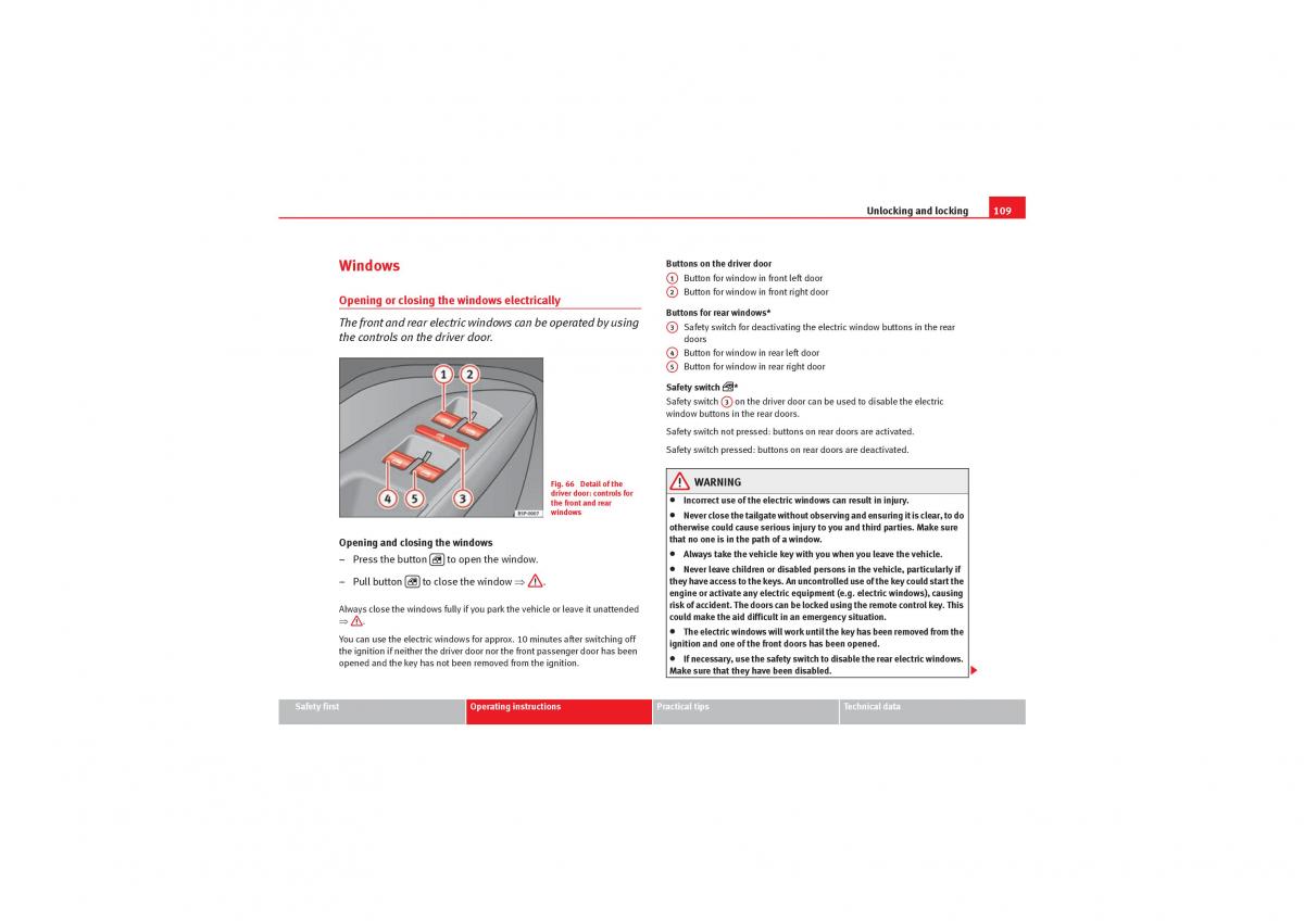 Seat Leon II 2 owners manual / page 111