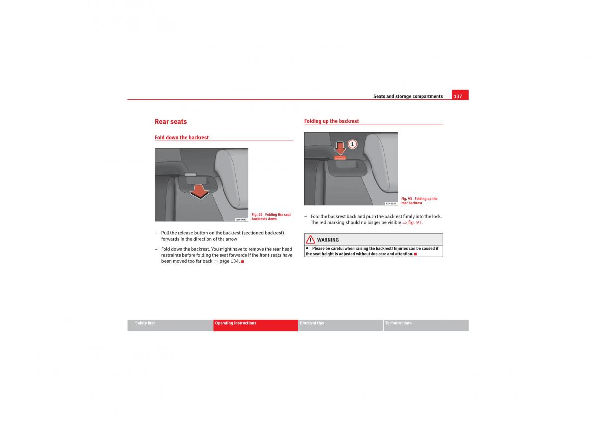 Seat Leon II 2 owners manual / page 139