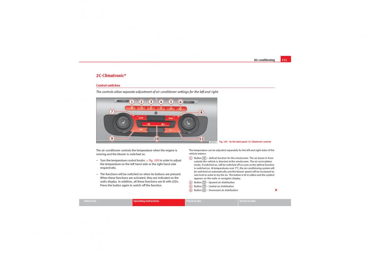 Seat Leon II 2 owners manual / page 153