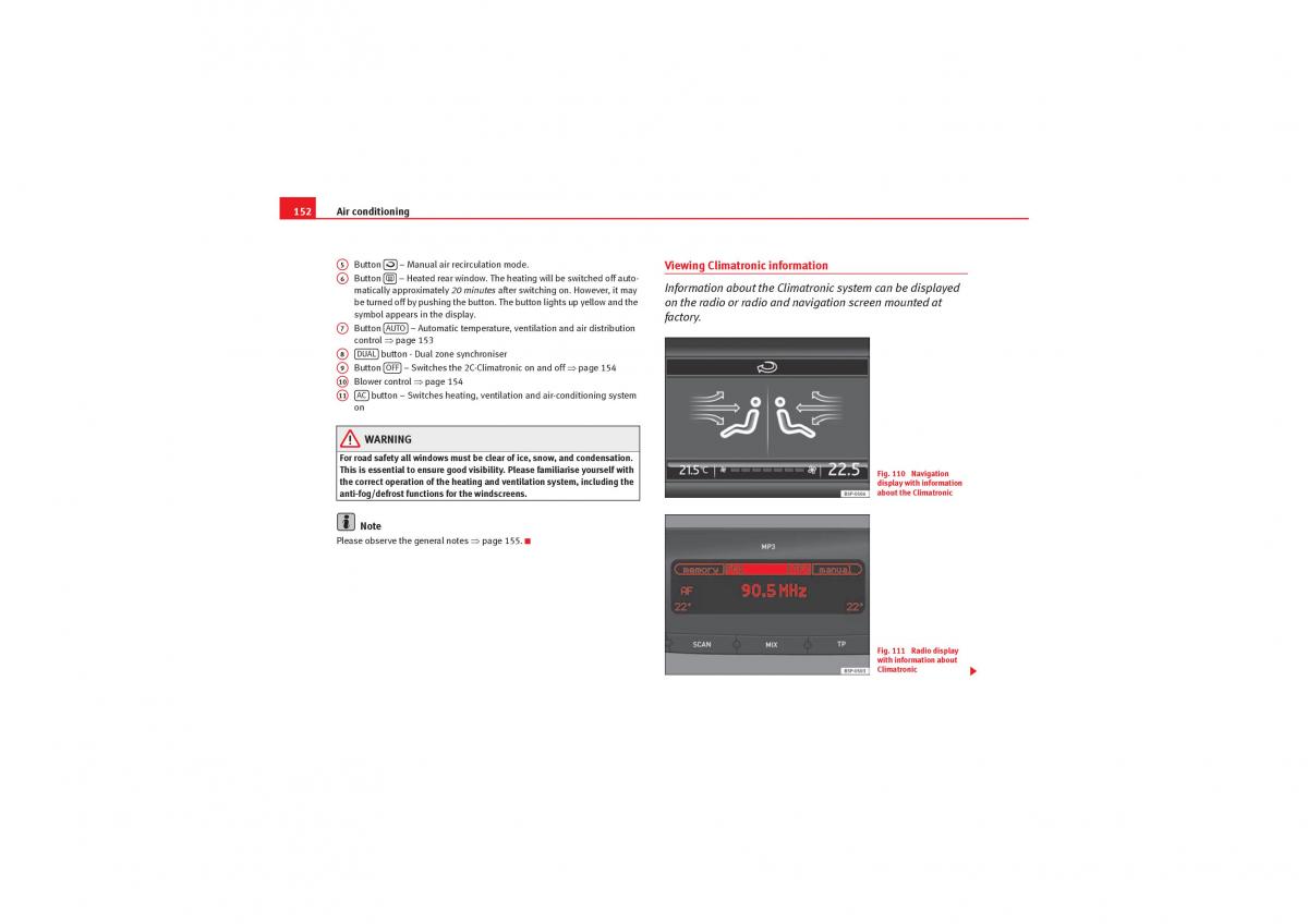 Seat Leon II 2 owners manual / page 154