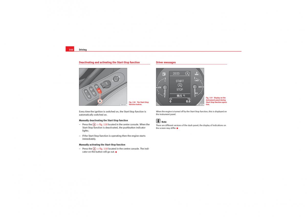 Seat Leon II 2 owners manual / page 168