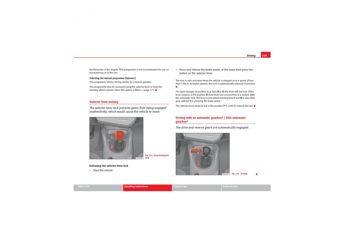 Seat Leon II 2 owners manual / page 171