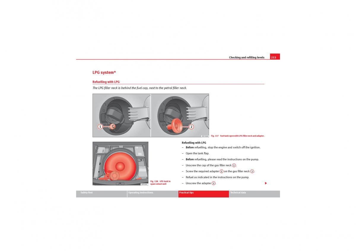 Seat Leon II 2 owners manual / page 215