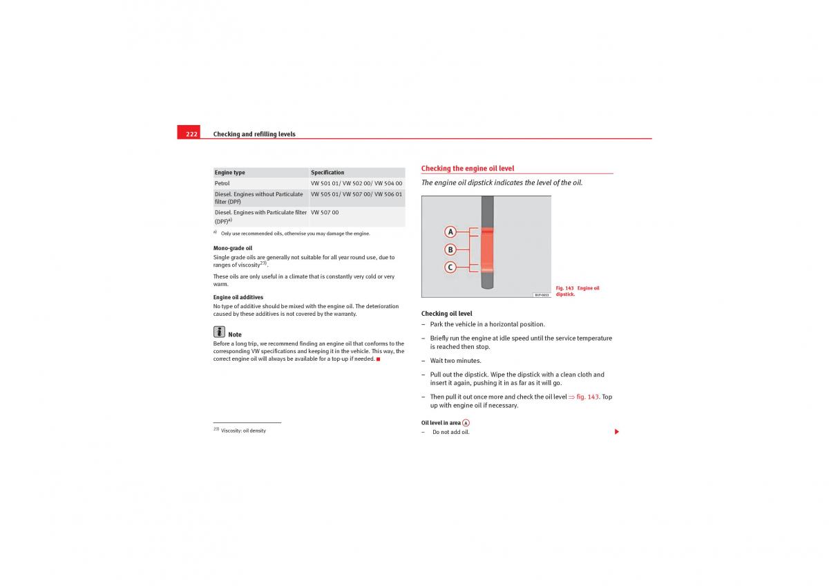 Seat Leon II 2 owners manual / page 224