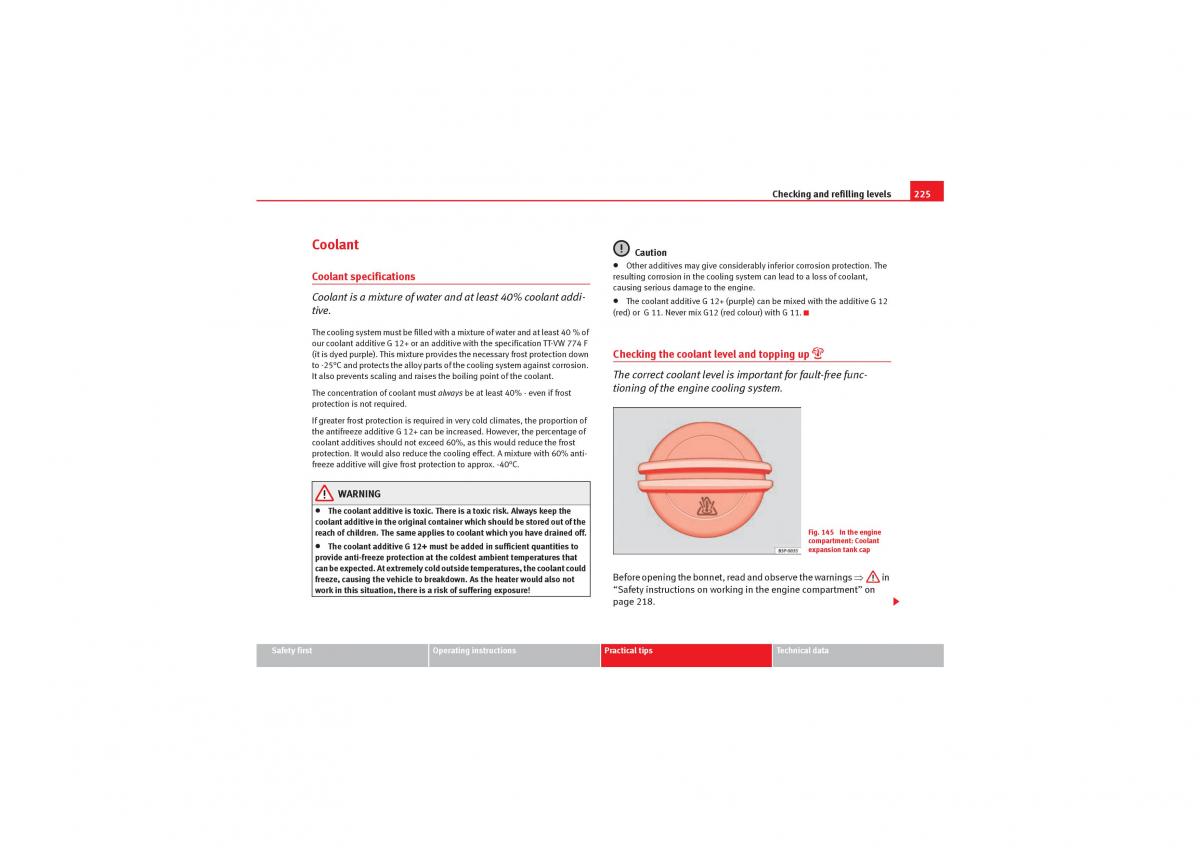 Seat Leon II 2 owners manual / page 227