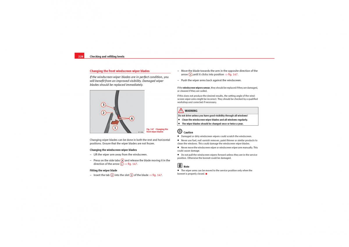 Seat Leon II 2 owners manual / page 230