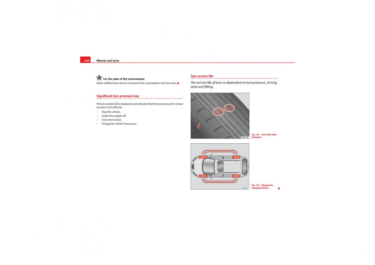 Seat Leon II 2 owners manual / page 238