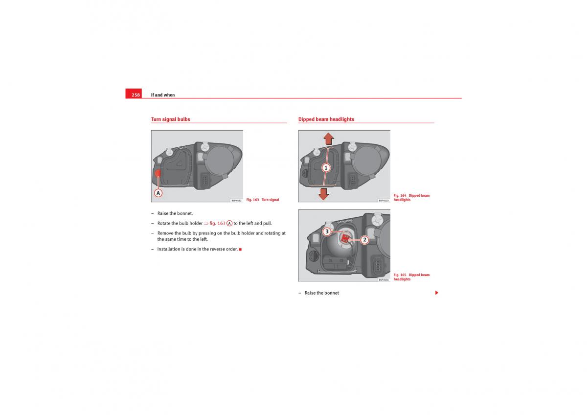 Seat Leon II 2 owners manual / page 260