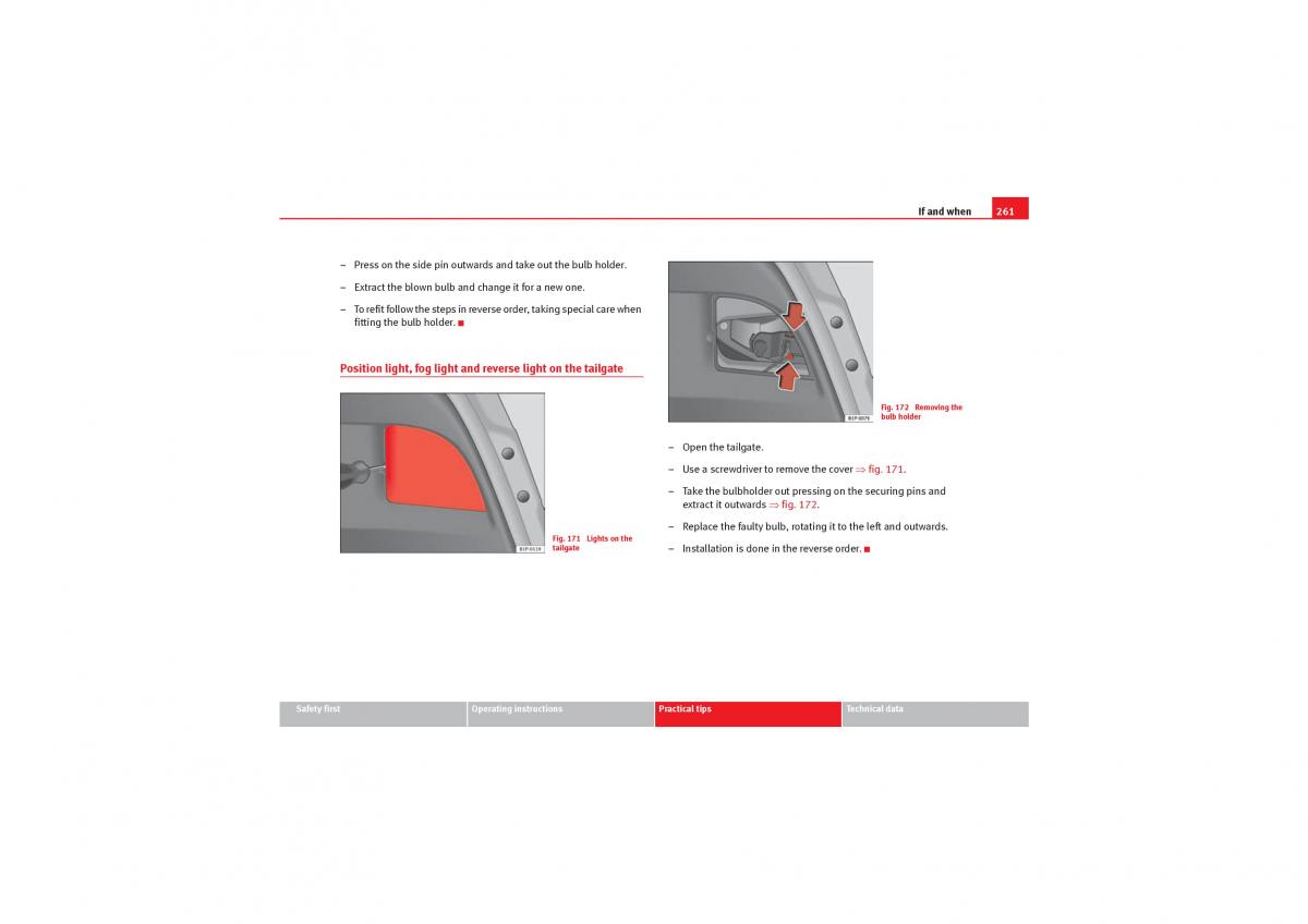 Seat Leon II 2 owners manual / page 263