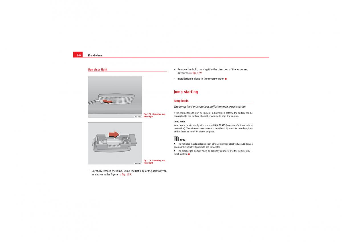 Seat Leon II 2 owners manual / page 266