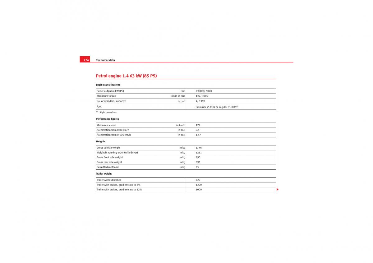 Seat Leon II 2 owners manual / page 278