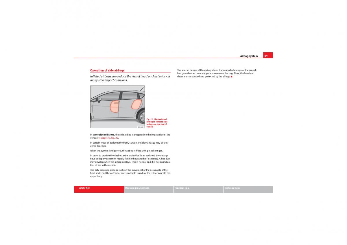 Seat Leon II 2 owners manual / page 41