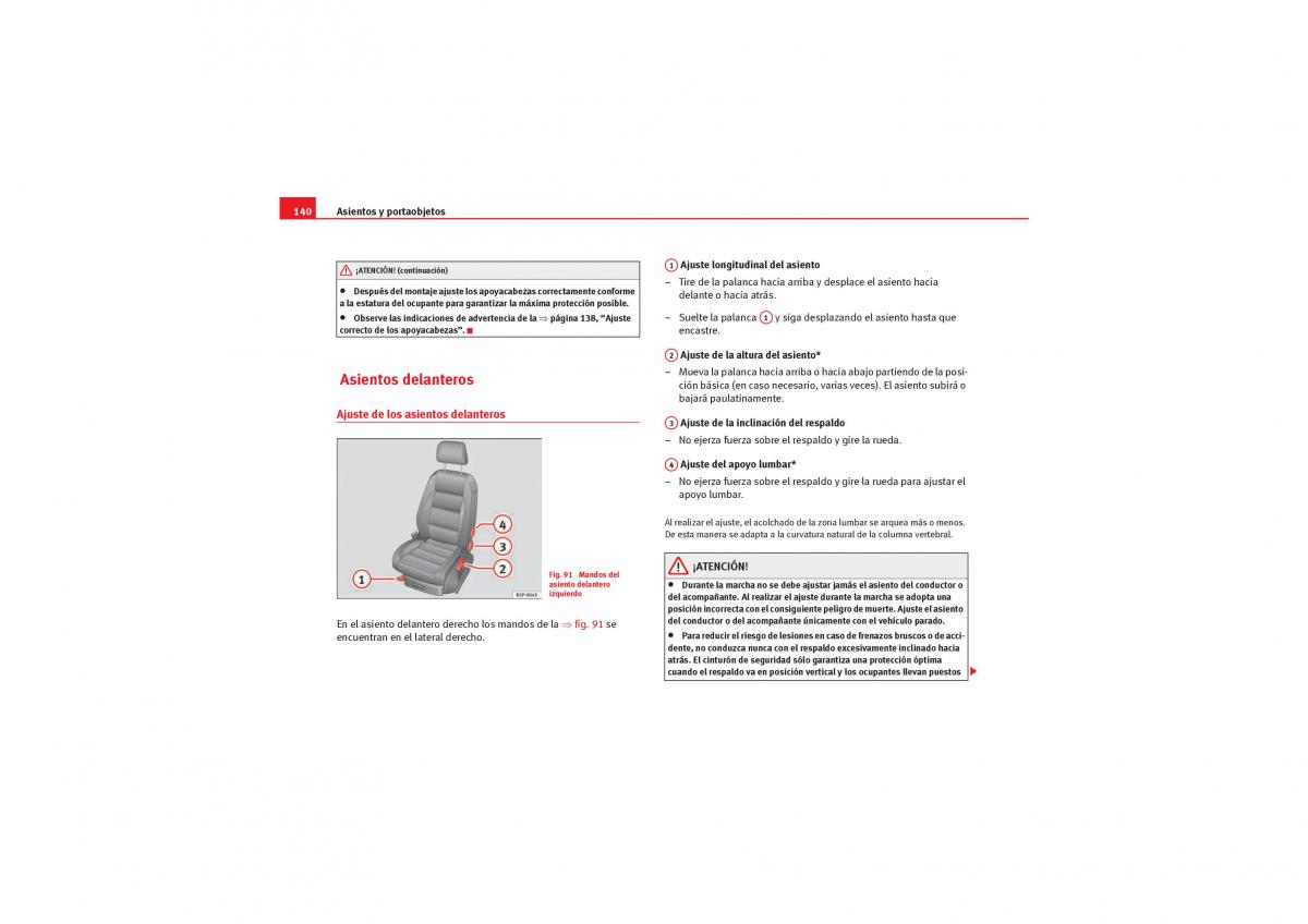 Seat Leon II 2 manual del propietario / page 142