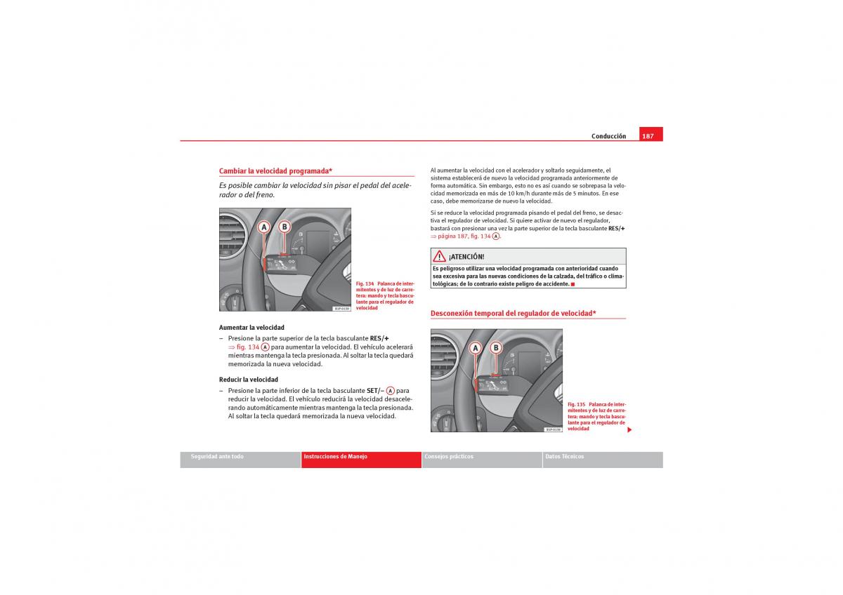 Seat Leon II 2 manual del propietario / page 189