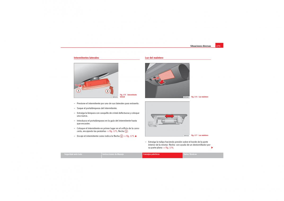 Seat Leon II 2 manual del propietario / page 275