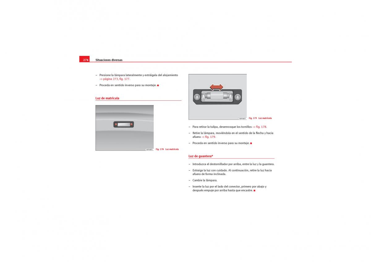 Seat Leon II 2 manual del propietario / page 276