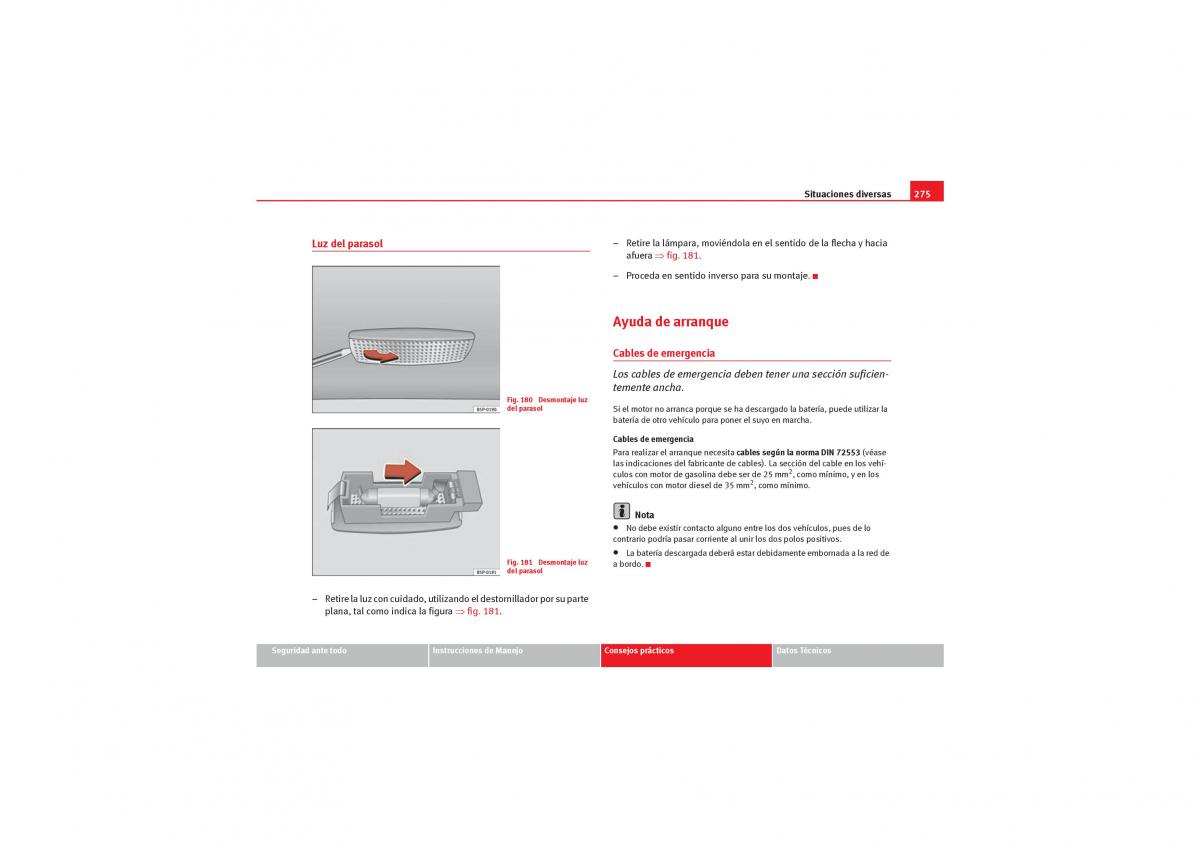 Seat Leon II 2 manual del propietario / page 277