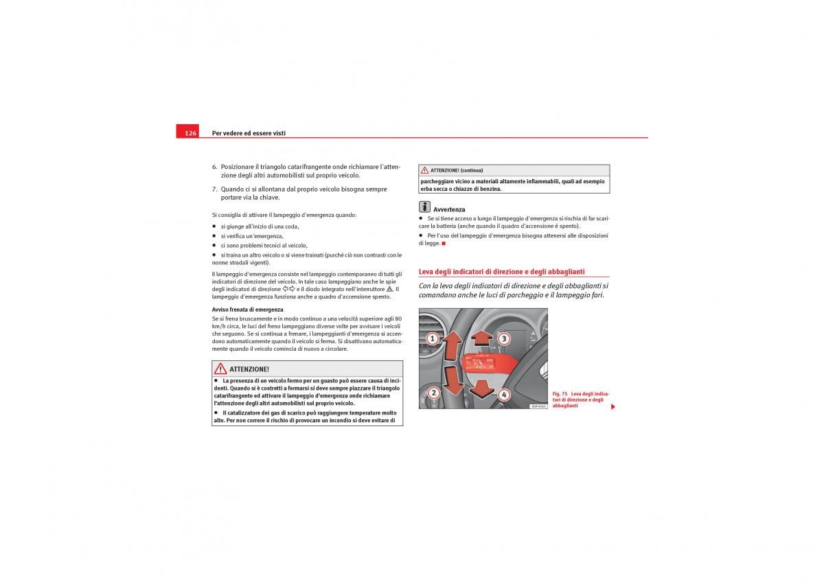 Seat Leon II 2 manuale del proprietario / page 128