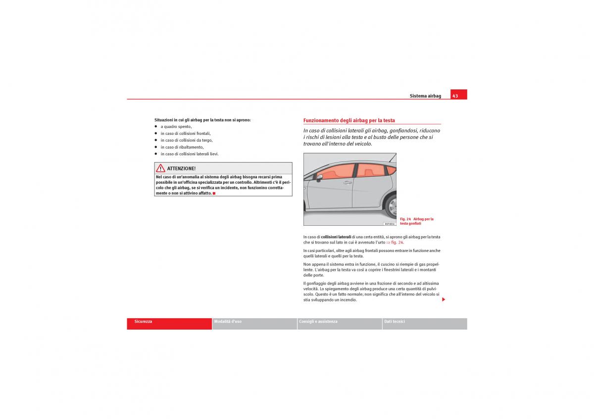 Seat Leon II 2 manuale del proprietario / page 45