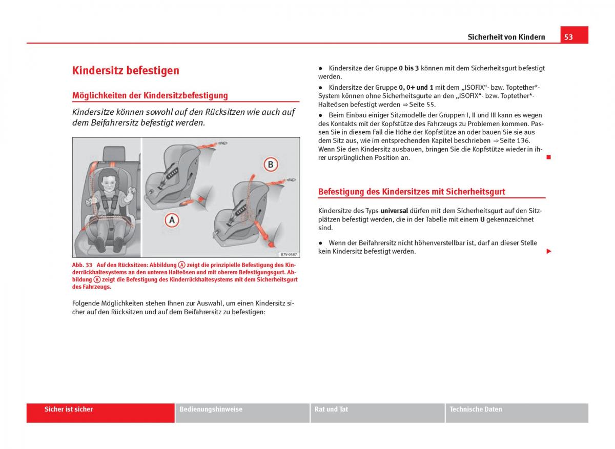 Seat Leon III 3 Handbuch / page 55