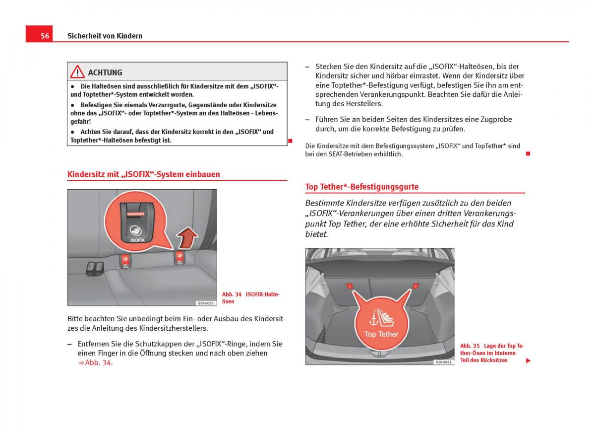 Seat Leon III 3 Handbuch / page 58